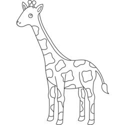 Dibujo para colorear: Jirafa (Animales) #7406 - Dibujos para Colorear e Imprimir Gratis