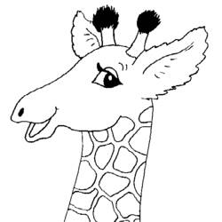 Dibujo para colorear: Jirafa (Animales) #7412 - Dibujos para Colorear e Imprimir Gratis