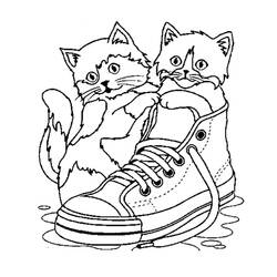 Dibujo para colorear: Kitten (Animales) #18035 - Dibujos para Colorear e Imprimir Gratis
