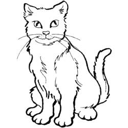 Dibujo para colorear: Kitten (Animales) #18056 - Dibujos para Colorear e Imprimir Gratis