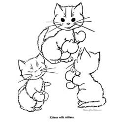 Dibujo para colorear: Kitten (Animales) #18061 - Dibujos para Colorear e Imprimir Gratis