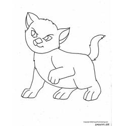Dibujo para colorear: Kitten (Animales) #18069 - Dibujos para Colorear e Imprimir Gratis