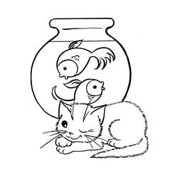 Dibujo para colorear: Kitten (Animales) #18093 - Dibujos para Colorear e Imprimir Gratis
