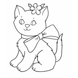 Dibujo para colorear: Kitten (Animales) #18099 - Dibujos para Colorear e Imprimir Gratis