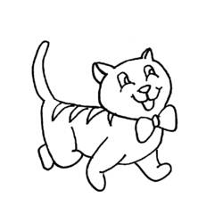 Dibujo para colorear: Kitten (Animales) #18103 - Dibujos para Colorear e Imprimir Gratis