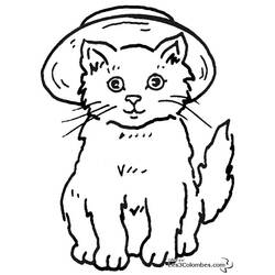Dibujo para colorear: Kitten (Animales) #18116 - Dibujos para Colorear e Imprimir Gratis
