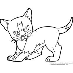 Dibujo para colorear: Kitten (Animales) #18173 - Dibujos para Colorear e Imprimir Gratis