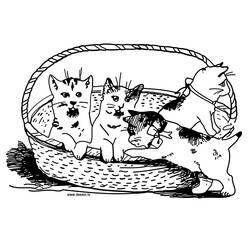 Dibujo para colorear: Kitten (Animales) #18188 - Dibujos para Colorear e Imprimir Gratis