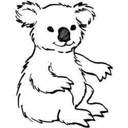 Dibujo para colorear: Koala (Animales) #9312 - Dibujos para Colorear e Imprimir Gratis