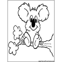 Dibujo para colorear: Koala (Animales) #9348 - Dibujos para Colorear e Imprimir Gratis
