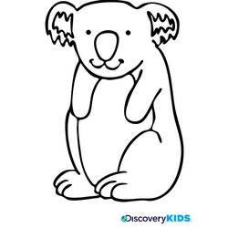 Dibujo para colorear: Koala (Animales) #9380 - Dibujos para Colorear e Imprimir Gratis