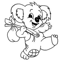 Dibujo para colorear: Koala (Animales) #9385 - Dibujos para Colorear e Imprimir Gratis