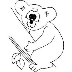Dibujo para colorear: Koala (Animales) #9393 - Dibujos para Colorear e Imprimir Gratis