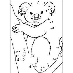 Dibujo para colorear: Koala (Animales) #9396 - Dibujos para Colorear e Imprimir Gratis