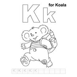 Dibujo para colorear: Koala (Animales) #9436 - Dibujos para Colorear e Imprimir Gratis