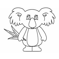 Dibujo para colorear: Koala (Animales) #9453 - Dibujos para Colorear e Imprimir Gratis