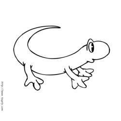 Dibujo para colorear: Lagartos (Animales) #22290 - Dibujos para Colorear e Imprimir Gratis