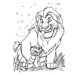Dibujo para colorear: León (Animales) #10262 - Dibujos para Colorear e Imprimir Gratis