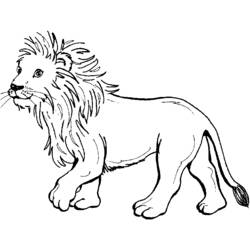 Dibujo para colorear: León (Animales) #10267 - Dibujos para Colorear e Imprimir Gratis