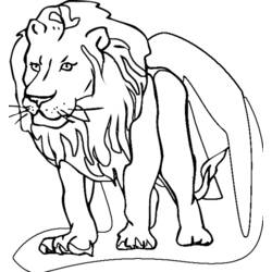 Dibujo para colorear: León (Animales) #10279 - Dibujos para Colorear e Imprimir Gratis