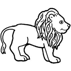 Dibujo para colorear: León (Animales) #10288 - Dibujos para Colorear e Imprimir Gratis