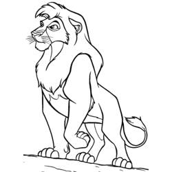 Dibujo para colorear: León (Animales) #10301 - Dibujos para Colorear e Imprimir Gratis