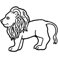 Dibujo para colorear: León (Animales) #10307 - Dibujos para Colorear e Imprimir Gratis
