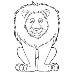 Dibujo para colorear: León (Animales) #10313 - Dibujos para Colorear e Imprimir Gratis