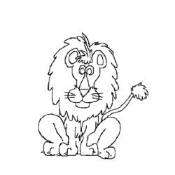Dibujo para colorear: León (Animales) #10387 - Dibujos para Colorear e Imprimir Gratis
