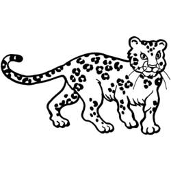 Dibujo para colorear: Leopardo (Animales) #9706 - Dibujos para Colorear e Imprimir Gratis