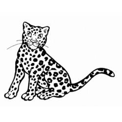 Dibujo para colorear: Leopardo (Animales) #9735 - Dibujos para Colorear e Imprimir Gratis