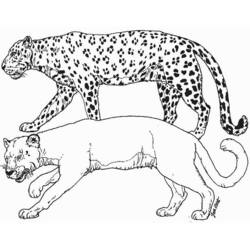 Dibujo para colorear: Leopardo (Animales) #9738 - Dibujos para Colorear e Imprimir Gratis