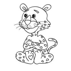 Dibujo para colorear: Leopardo (Animales) #9746 - Dibujos para Colorear e Imprimir Gratis