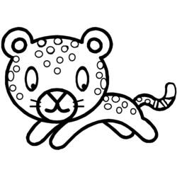 Dibujo para colorear: Leopardo (Animales) #9763 - Dibujos para Colorear e Imprimir Gratis