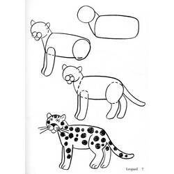 Dibujo para colorear: Leopardo (Animales) #9779 - Dibujos para Colorear e Imprimir Gratis