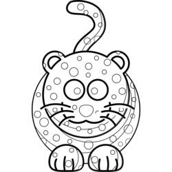 Dibujo para colorear: Leopardo (Animales) #9808 - Dibujos para Colorear e Imprimir Gratis