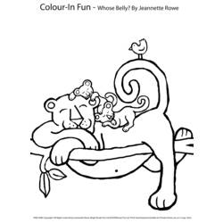 Dibujo para colorear: Leopardo (Animales) #9824 - Dibujos para Colorear e Imprimir Gratis