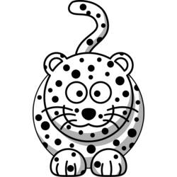 Dibujo para colorear: Leopardo (Animales) #9831 - Dibujos para Colorear e Imprimir Gratis