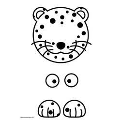 Dibujo para colorear: Leopardo (Animales) #9848 - Dibujos para Colorear e Imprimir Gratis