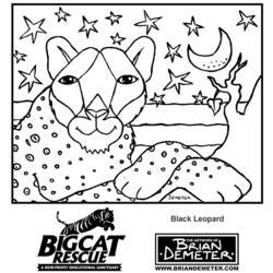 Dibujo para colorear: Leopardo (Animales) #9864 - Dibujos para Colorear e Imprimir Gratis
