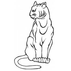 Dibujo para colorear: Lince (Animales) #10793 - Dibujos para Colorear e Imprimir Gratis