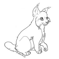 Dibujo para colorear: Lince (Animales) #10868 - Dibujos para Colorear e Imprimir Gratis