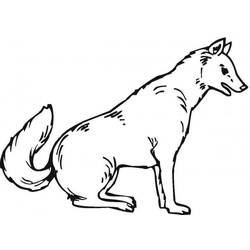 Dibujo para colorear: Lobo (Animales) #10452 - Dibujos para Colorear e Imprimir Gratis