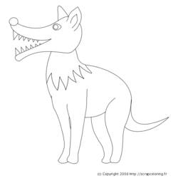 Dibujo para colorear: Lobo (Animales) #10458 - Dibujos para Colorear e Imprimir Gratis