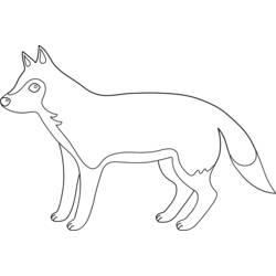 Dibujo para colorear: Lobo (Animales) #10498 - Dibujos para Colorear e Imprimir Gratis