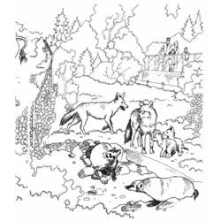 Dibujo para colorear: Lobo (Animales) #10540 - Dibujos para Colorear e Imprimir Gratis