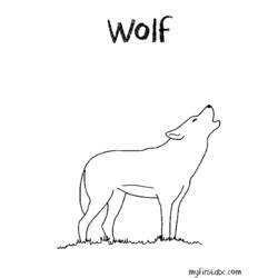 Dibujo para colorear: Lobo (Animales) #10571 - Dibujos para Colorear e Imprimir Gratis