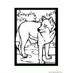 Dibujo para colorear: Lobo (Animales) #10603 - Dibujos para Colorear e Imprimir Gratis