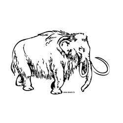 Dibujo para colorear: Mamut (Animales) #19175 - Dibujos para Colorear e Imprimir Gratis