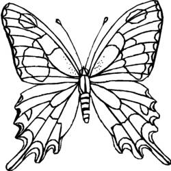 Dibujo para colorear: Mariposa (Animales) #15676 - Dibujos para Colorear e Imprimir Gratis